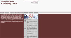 Desktop Screenshot of campbellrosecpas.com